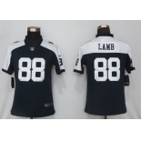 Women's Dallas Cowboys #88 CeeDee Lamb Navy Blue Throwback Alternate Vapor Untouchable Limited Player Football Jersey