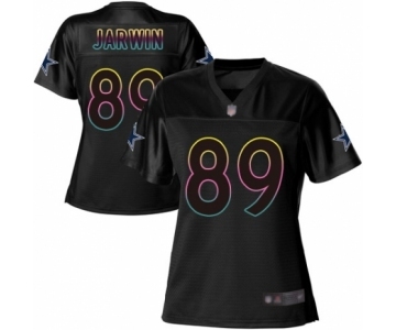 Women's Dallas Cowboys #89 Blake Jarwin Game Black Fashion Football Jersey