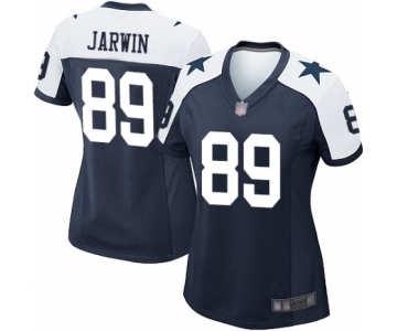 Women's Dallas Cowboys #89 Blake Jarwin Game Navy Blue Throwback Alternate Football Jersey