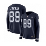 Women's Dallas Cowboys #89 Blake Jarwin Limited Navy Blue Therma Long Sleeve Football Jersey