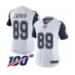 Women's Dallas Cowboys #89 Blake Jarwin Limited White Rush Vapor Untouchable 100th Season Football Jersey