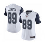 Women's Dallas Cowboys #89 Blake Jarwin Limited White Rush Vapor Untouchable Football Jersey