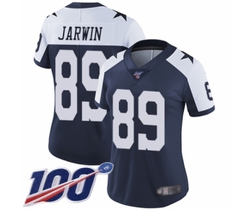 Women's Dallas Cowboys #89 Blake Jarwin Navy Blue Throwback Alternate Vapor Untouchable Limited Player 100th Season Football Jersey