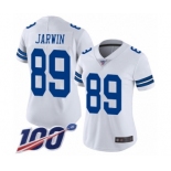 Women's Dallas Cowboys #89 Blake Jarwin White Vapor Untouchable Limited Player 100th Season Football Jersey