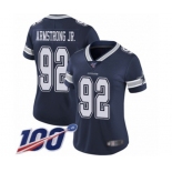 Women's Dallas Cowboys #92 Dorance Armstrong Jr. Navy Blue Team Color Vapor Untouchable Limited Player 100th Season Football Jersey