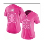 Women's NFL Dallas Cowboys #88 CeeDee Lamb Pink Limited Stitched Jersey