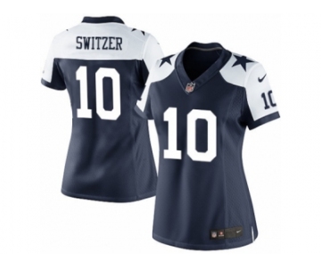 Women's Nike Dallas Cowboys #10 Ryan Switzer Limited Navy Blue Throwback Alternate NFL Jersey