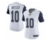 Women's Nike Dallas Cowboys #10 Ryan Switzer Limited White Rush NFL Jersey