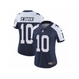 Women's Nike Dallas Cowboys #10 Ryan Switzer Vapor Untouchable Limited Navy Blue Throwback Alternate NFL Jersey