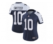 Women's Nike Dallas Cowboys #10 Ryan Switzer Vapor Untouchable Limited Navy Blue Throwback Alternate NFL Jersey