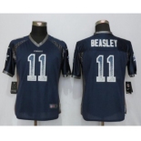 Women's Nike Dallas Cowboys #11 Cole Beasley Drift Fashion Blue Jerseys