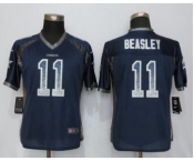 Women's Nike Dallas Cowboys #11 Cole Beasley Drift Fashion Blue Jerseys