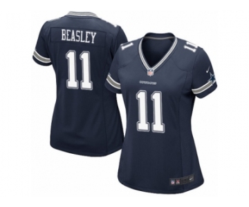 Women's Nike Dallas Cowboys #11 Cole Beasley Game Navy Blue Team Color NFL Jersey