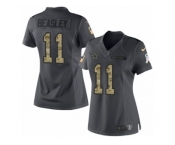 Women's Nike Dallas Cowboys #11 Cole Beasley Limited Black 2016 Salute to Service NFL Jersey