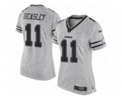 Women's Nike Dallas Cowboys #11 Cole Beasley Limited Gray Gridiron II NFL Jersey