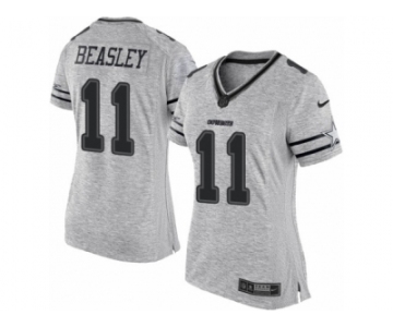 Women's Nike Dallas Cowboys #11 Cole Beasley Limited Gray Gridiron II NFL Jersey