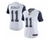 Women's Nike Dallas Cowboys #11 Cole Beasley Limited White Rush NFL Jersey