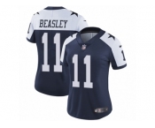 Women's Nike Dallas Cowboys #11 Cole Beasley Vapor Untouchable Limited Navy Blue Throwback Alternate NFL Jersey