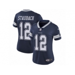 Women's Nike Dallas Cowboys #12 Roger Staubach Vapor Untouchable Limited Navy Blue Team Color NFL Jersey