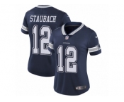 Women's Nike Dallas Cowboys #12 Roger Staubach Vapor Untouchable Limited Navy Blue Team Color NFL Jersey