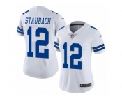 Women's Nike Dallas Cowboys #12 Roger Staubach Vapor Untouchable Limited White NFL Jersey