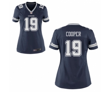 Women's Nike Dallas Cowboys #19 Amari Cooper Game Navy Blue Team Color NFL Jersey