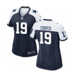 Women's Nike Dallas Cowboys #19 Amari Cooper Game Navy Blue Throwback Alternate NFL Jersey