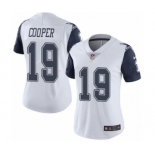 Women's Nike Dallas Cowboys #19 Amari Cooper Limited White Rush Vapor Untouchable NFL Jersey