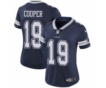 Women's Nike Dallas Cowboys #19 Amari Cooper Navy Blue Team Color Vapor Untouchable Limited Player NFL Jersey