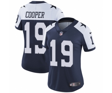 Women's Nike Dallas Cowboys #19 Amari Cooper Navy Blue Throwback Alternate Vapor Untouchable Limited Player NFL Jersey