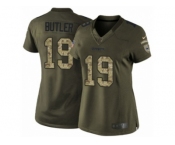 Women's Nike Dallas Cowboys #19 Brice Butler Limited Green Salute to Service NFL Jersey