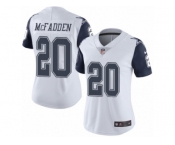 Women's Nike Dallas Cowboys #20 Darren McFadden Limited White Rush NFL Jersey