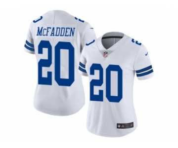 Women's Nike Dallas Cowboys #20 Darren McFadden Vapor Untouchable Limited White NFL Jersey