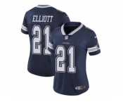 Women's Nike Dallas Cowboys #21 Ezekiel Elliott Vapor Untouchable Limited Navy Blue Team Color NFL Jersey