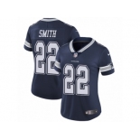 Women's Nike Dallas Cowboys #22 Emmitt Smith Vapor Untouchable Limited Navy Blue Team Color NFL Jersey