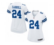 Women's Nike Dallas Cowboys #24 Nolan Carroll Game White NFL Jersey