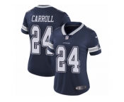 Women's Nike Dallas Cowboys #24 Nolan Carroll Vapor Untouchable Limited Navy Blue Team Color NFL Jersey