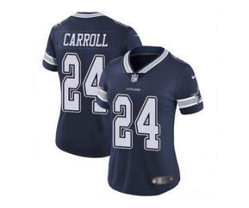 Women's Nike Dallas Cowboys #24 Nolan Carroll Vapor Untouchable Limited Navy Blue Team Color NFL Jersey