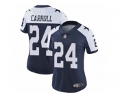 Women's Nike Dallas Cowboys #24 Nolan Carroll Vapor Untouchable Limited Navy Blue Throwback Alternate NFL Jersey