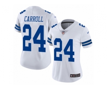 Women's Nike Dallas Cowboys #24 Nolan Carroll Vapor Untouchable Limited White NFL Jersey