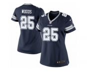 Women's Nike Dallas Cowboys #25 Xavier Woods Limited Navy Blue Team Color NFL Jersey