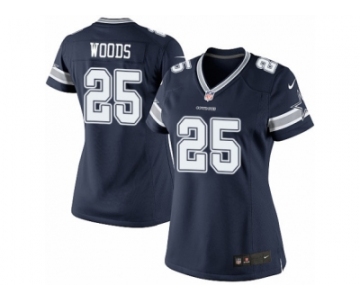 Women's Nike Dallas Cowboys #25 Xavier Woods Limited Navy Blue Team Color NFL Jersey