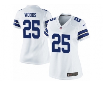 Women's Nike Dallas Cowboys #25 Xavier Woods Limited White NFL Jersey