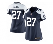 Women's Nike Dallas Cowboys #27 Jourdan Lewis Limited Navy Blue Throwback Alternate NFL Jersey