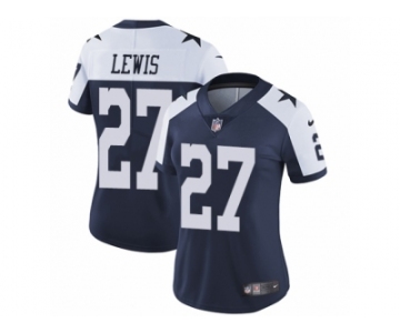 Women's Nike Dallas Cowboys #27 Jourdan Lewis Vapor Untouchable Limited Navy Blue Throwback Alternate NFL Jersey