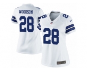 Women's Nike Dallas Cowboys #28 Darren Woodson Limited White NFL Jersey