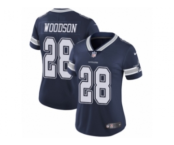 Women's Nike Dallas Cowboys #28 Darren Woodson Vapor Untouchable Limited Navy Blue Team Color NFL Jersey