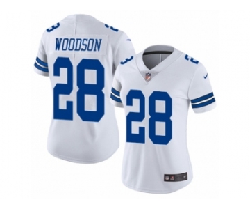 Women's Nike Dallas Cowboys #28 Darren Woodson Vapor Untouchable Limited White NFL Jersey