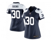 Women's Nike Dallas Cowboys #30 Anthony Brown Limited Navy Blue Throwback Alternate NFL Jersey