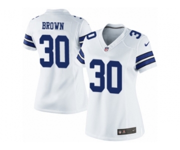 Women's Nike Dallas Cowboys #30 Anthony Brown Limited White NFL Jersey